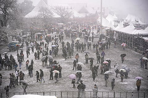 Weather: Snowfall in Shimla