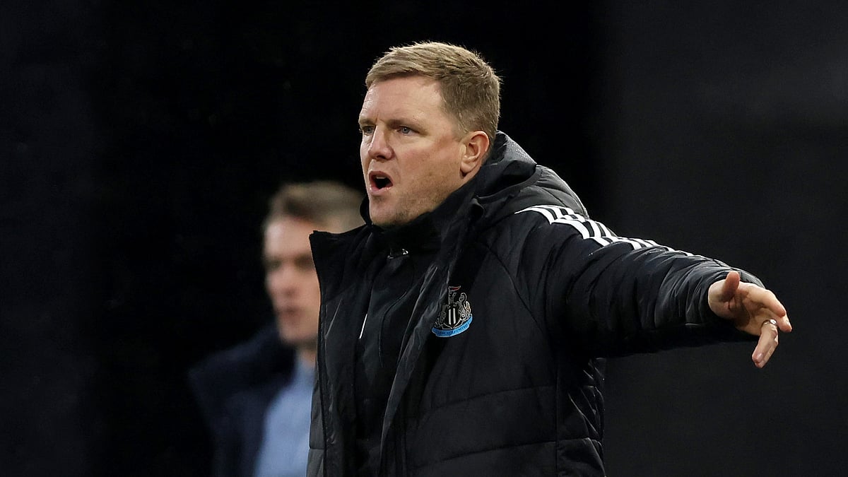 Eddie Howe during Newcastle United's 4-1 win over Ipswich Town