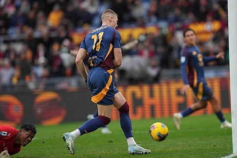 Serie A 2024-25: Roma's Artem Dovbyk scores his side's fifth goal
