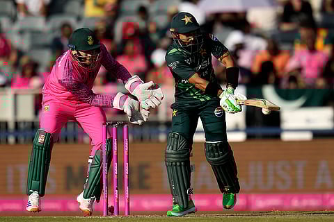 RSA Vs PAK 3rd ODI: Pakistan's captain Mohammad Rizwan plays a shot