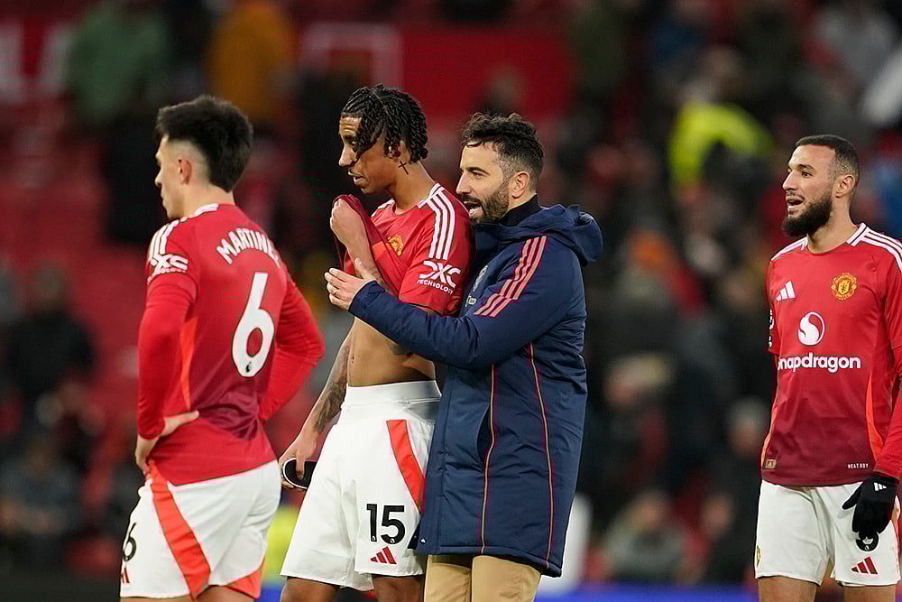 | Photo: AP/Dave Thompson : EPL 2024-25: Manchester United's head coach Ruben Amorim