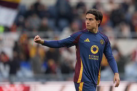 Serie A 2024-25: Roma's Paulo Dybala celebrates after scoring