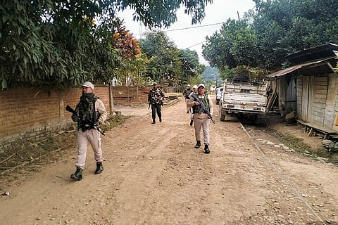 Security in different parts of Manipur