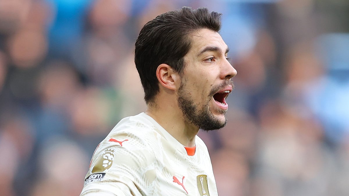 Stefan Ortega during Manchester City's match at Aston Villa.