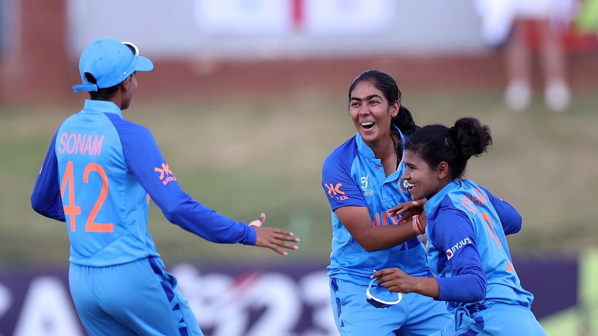 ICC : The Indian under-19 women's cricket team.