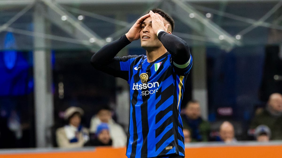 Lautaro Martinez is having a tough time in front of goal. - null