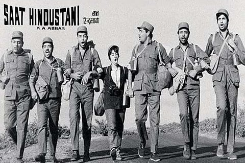 Amitabh Bachchan in Saat Hindustani