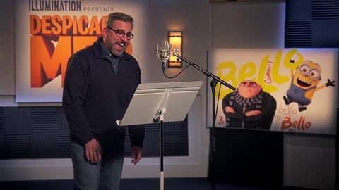 Steve Carell voiced Gru in the Despicable Me