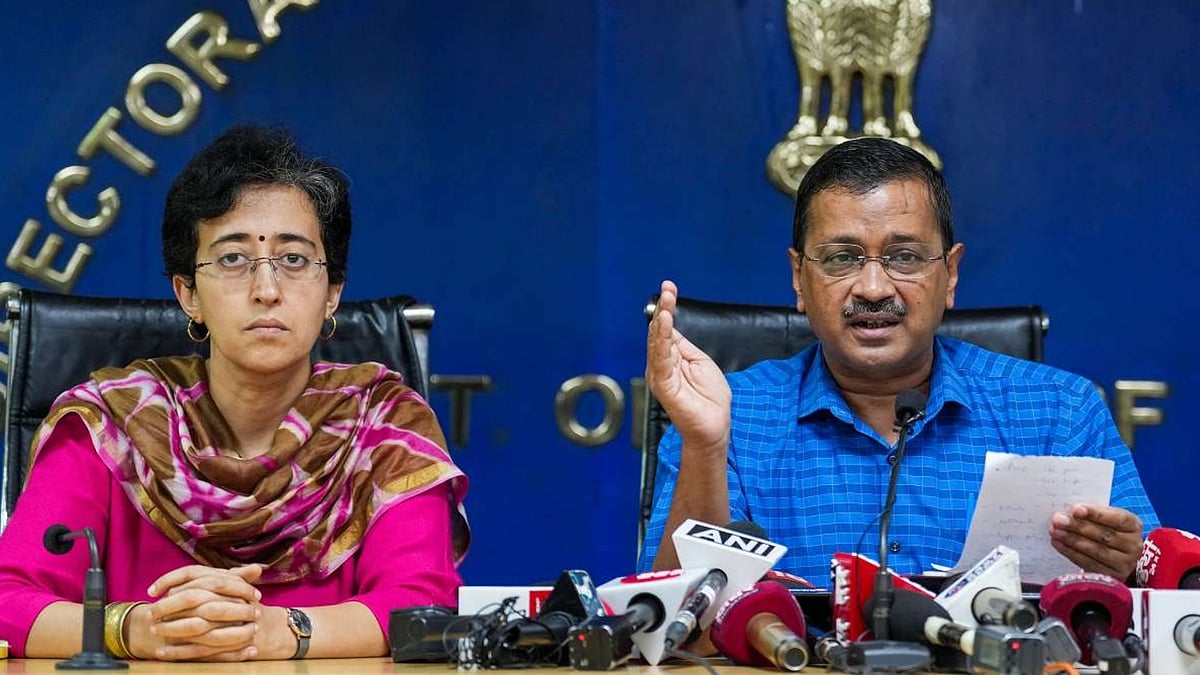 Govt to arrest Delhi CM Atishi, claims AAP chief Arvind Kejriwal - | Photo: PTI
