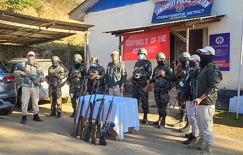 Security in sensitive areas of Manipur