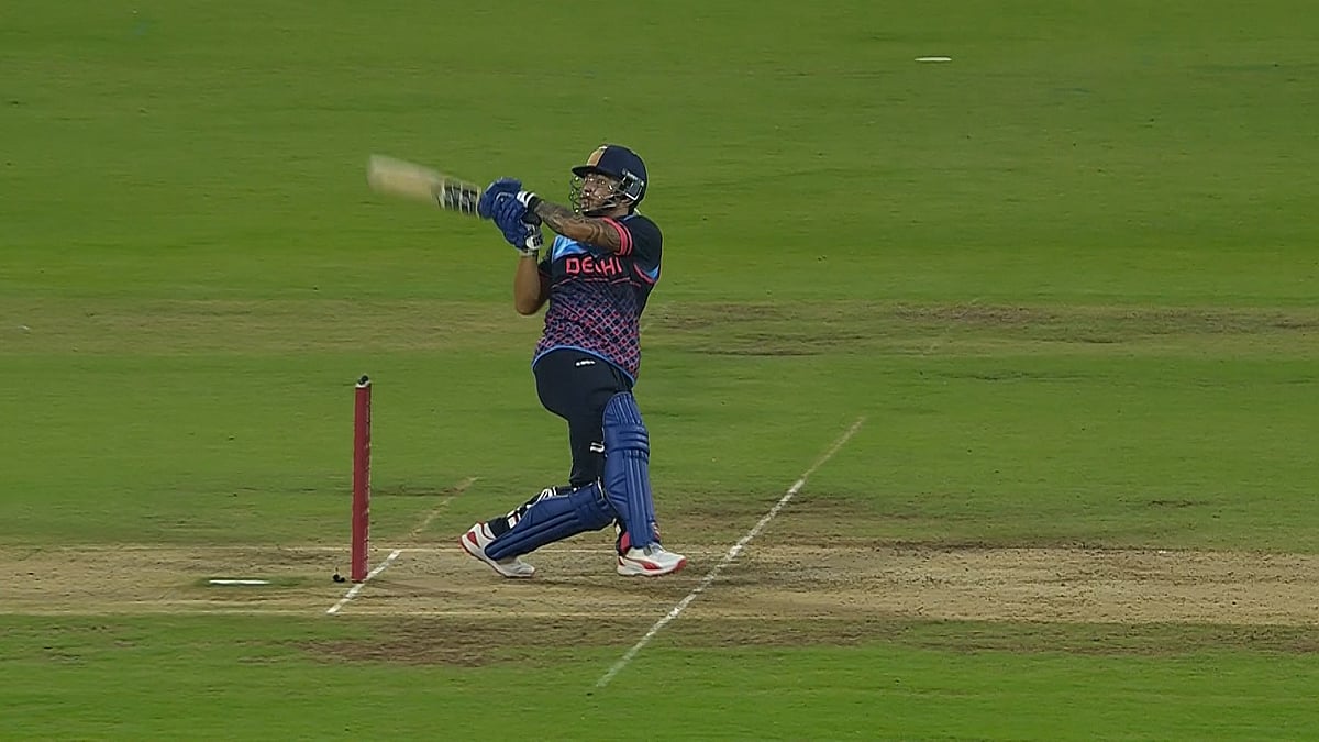 Delhi cricket team's player in action.  - X | BCCI Domestic 