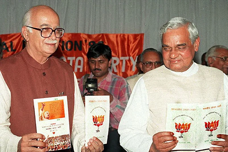 Atal Behari Vajpayee with Lal Krishna Advani