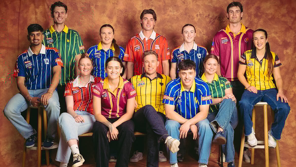 X/SuperSmashNZ : Captains of all 12 teams don retro jerseys ahead of the start of Super Smash 2024-25.