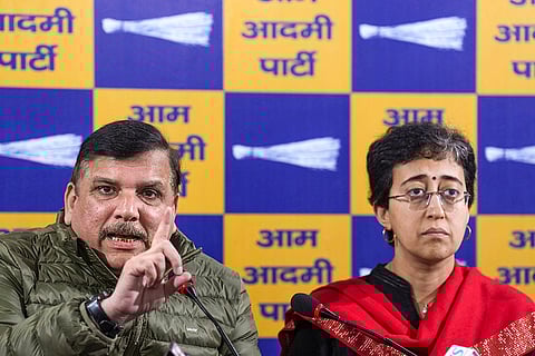 Delhi CM, Sanjay Singh press conference