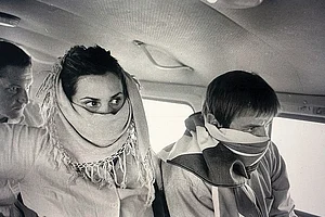 Courtesy: Janine di Giovanni : Bearing Witness: Janine di Giovanni
at work in Afghanistan in 2001