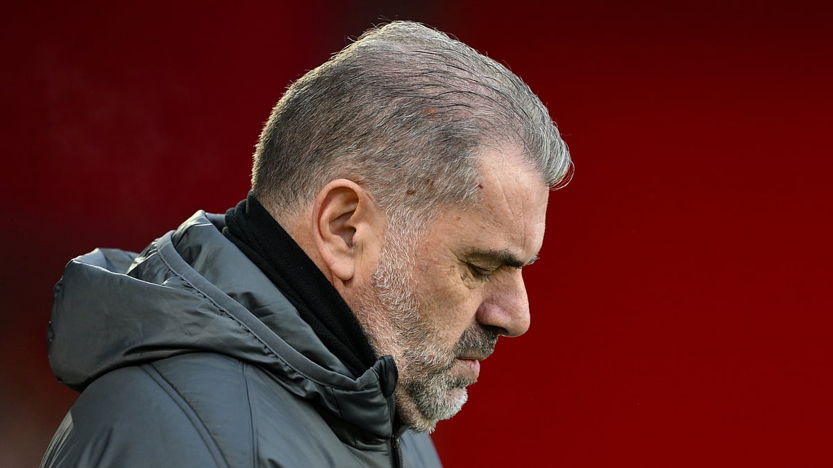 Ange Postecoglou defended his Tottenham side after their defeat to Nottingham Forest - null