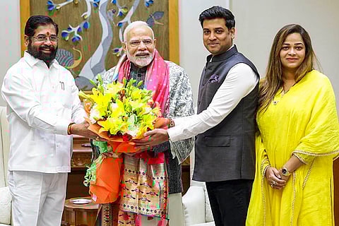 Eknath Shinde met PM Modi