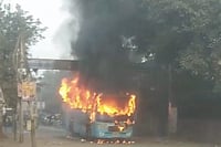 Charred Body Of Bus Helper Found After Fire In West Delhi | Photo: PTI : Representational Image