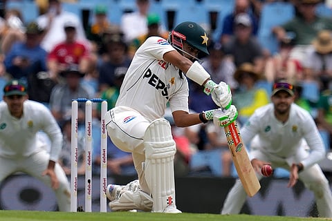 SA vs PAK 1st Test Day 1: Pakistan's Saud Shakeel plays a shot