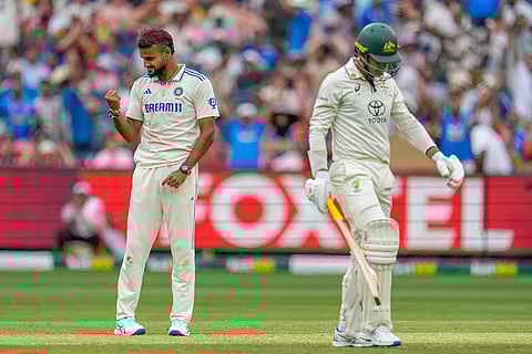 India Vs Australia, 4th Test Day 1: India's Akash Deep celebrates the wicket of Australia's Alex Carey