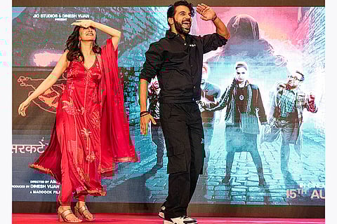 Actors Shraddha Kapoor and Rajkummar Rao in Kolkata