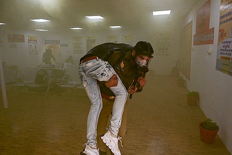 Mock drill at hospital set up for Kumbh Mela