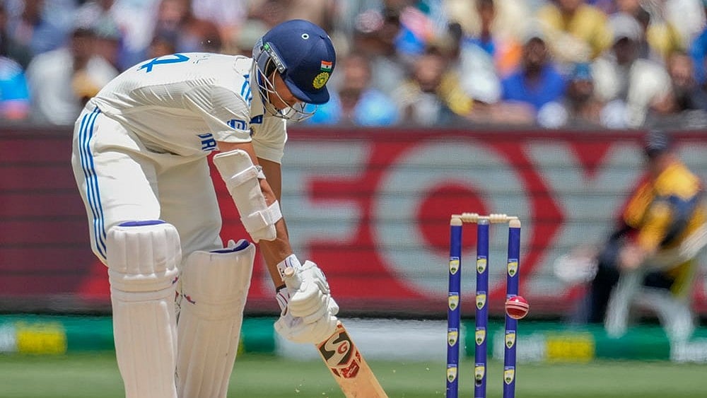 | Photo: AP/Asanka Brendon Ratnayake : India Vs Australia, 4th Test Day 2: India's Yashasvi Jaiswal bats during play 