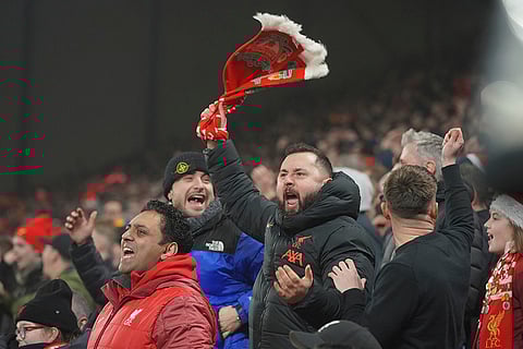 EPL 2024-25: Fans of Liverpool cheer for their team