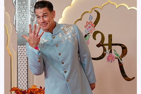 Former WWF wrestler and actor John Cena in Mumbai