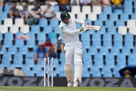 SA vs PAK 1st Test Day 2: South Africa's Corbin Bosch plays a high ball