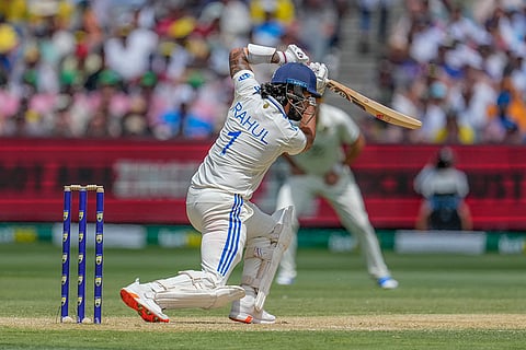 India Vs Australia, 4th Test Day 2: India's KL Rahul bats during play