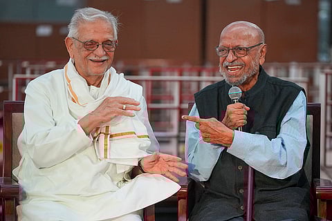 Poet and lyricist Gulzar and filmmaker Shyam Benegal