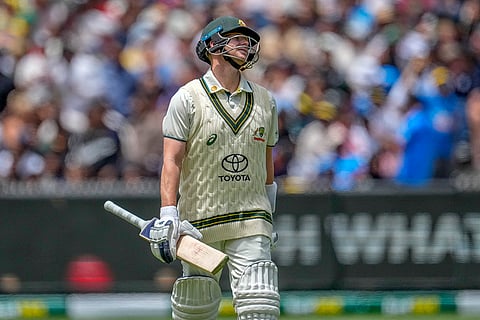 India Vs Australia, 4th Test Day 2: Australia's Steve Smith reacts after being bowled out
