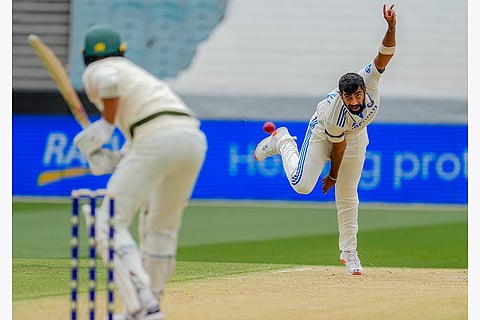 India Vs Australia, 4th Test Day 2: India's Jasprit Bumrah bowls to Australia's Mitchell Starc