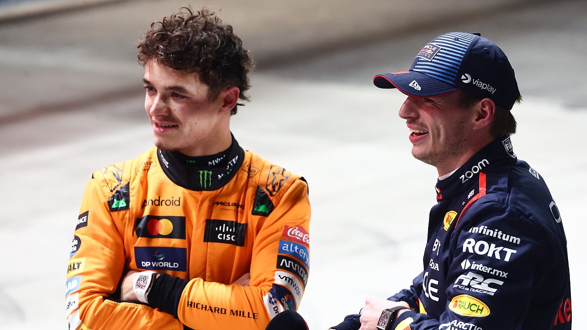 Lando Norris and Max Verstappen