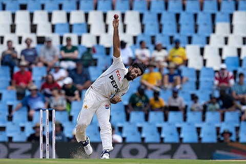 SA vs PAK 1st Test Day 2: Pakistan's Aamer Jamal bowls during the play