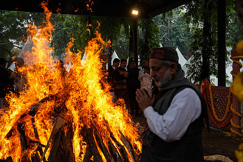 Manmohan Singh last rites