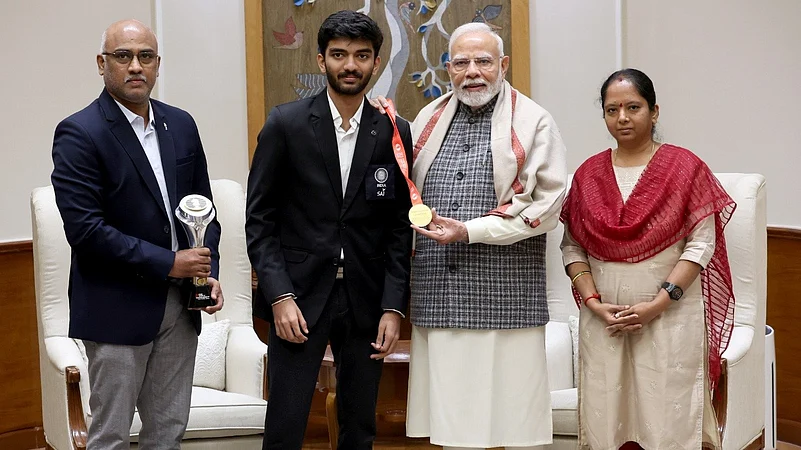 Prime Minister Modi With Gukesh