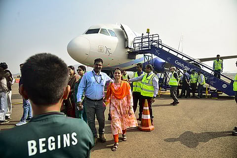 First commercial flight lands at Navi Mumbai airport