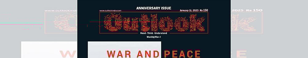Outlook's Jan 11, 2025 Issue titled 'War and Peace' Cover