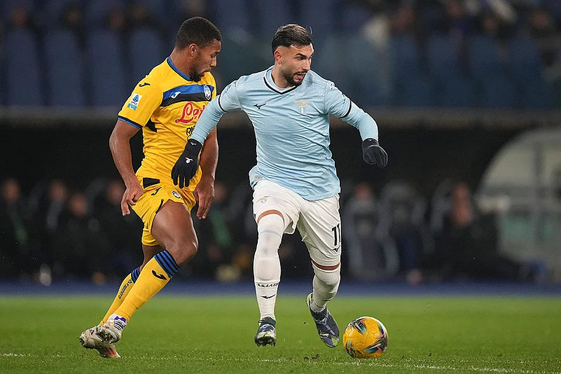Italian Serie A soccer Lazio Vs Atalanta football match pics: Taty Castellanos