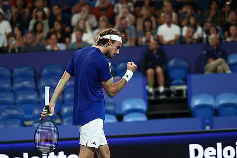 United Cup 2024-25: Stefanos Tsitsipas of Greece