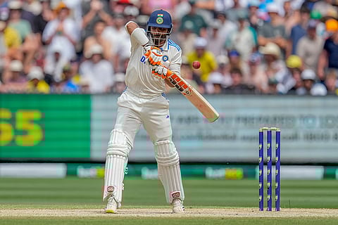 India Vs Australia, 4th Test Day 5: India's Ravindra Jadeja edges the ball which is then caught by Alex Carey