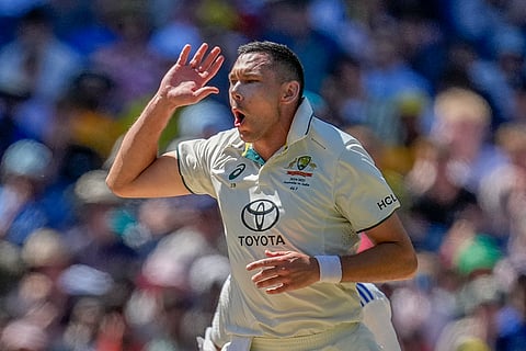 India Vs Australia, 4th Test Day 5: Australia's Scott Boland reacts after bowling a delivery