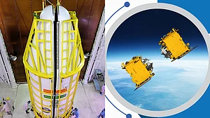 | Photo: ISRO : SpaDeX is designed to develop and demonstrate the technology needed for spacecraft rendezvous, docking, and undocking using two small satellites.