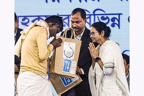 WB CM at public distribution programme
