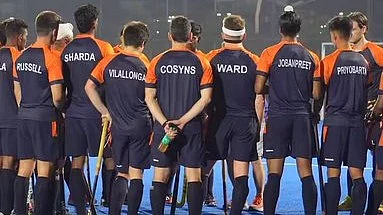 UP Rudras Hockey India League match against Kalinga Lancers