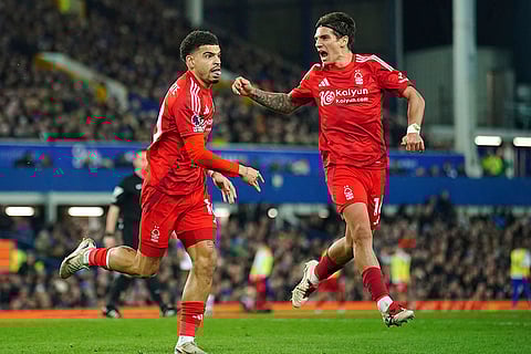 EPL 2024-25: Nottingham Forest's Morgan Gibbs-White celebrates scoring a goal