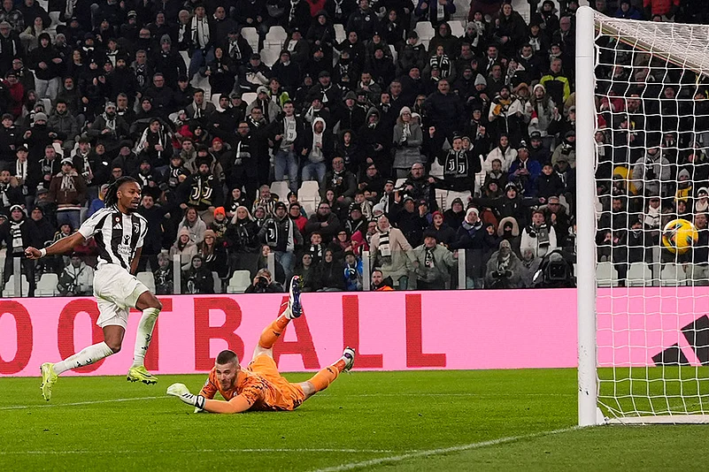 Italy Soccer Serie A match Juventus vs Fiorentina football pics: Khephren Thuram