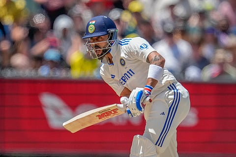 India Vs Australia, 4th Test Day 5: India's Virat Kohli bats during play